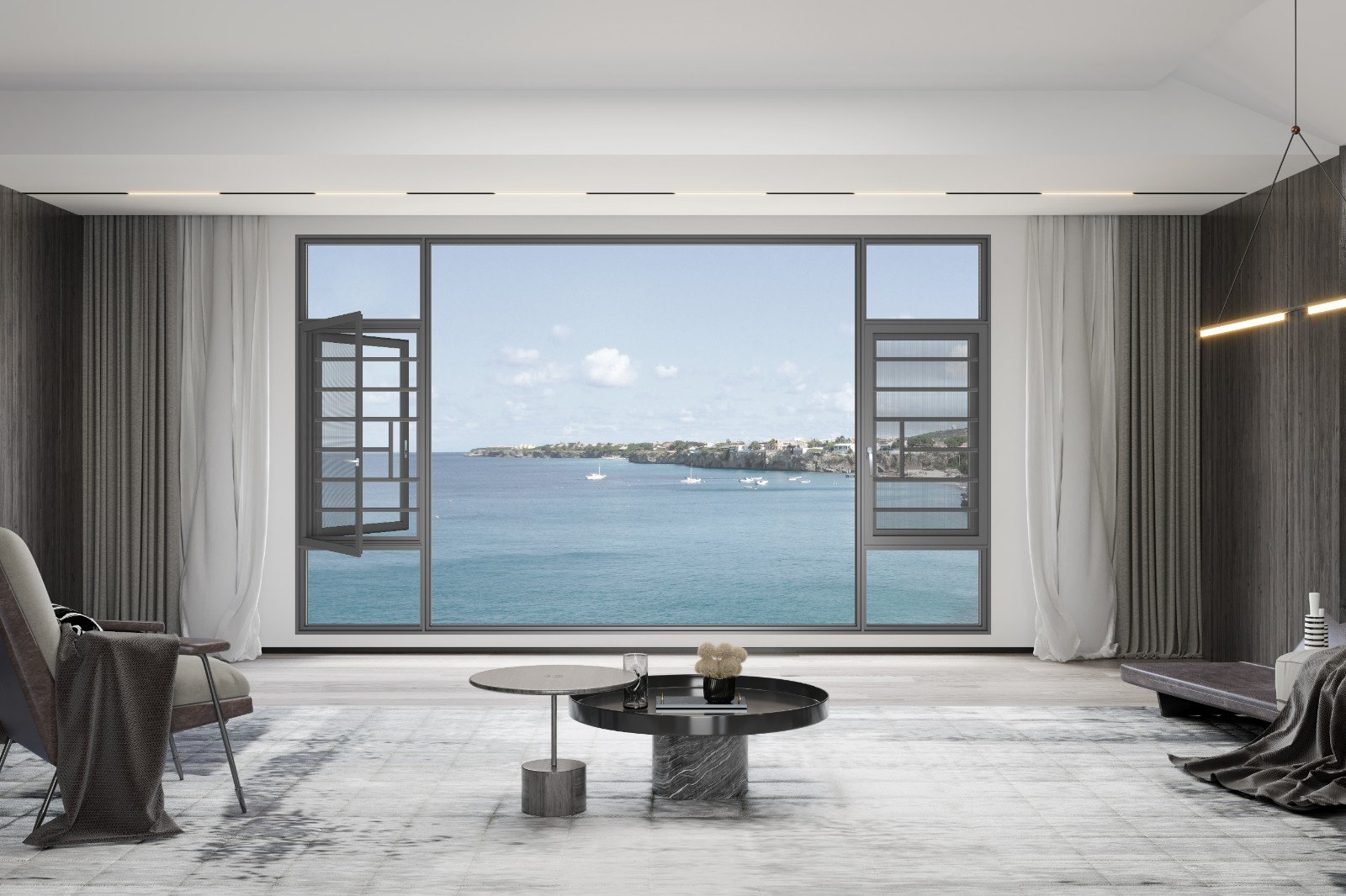 處女座|126系列隔熱窗紗一體（窄扇）