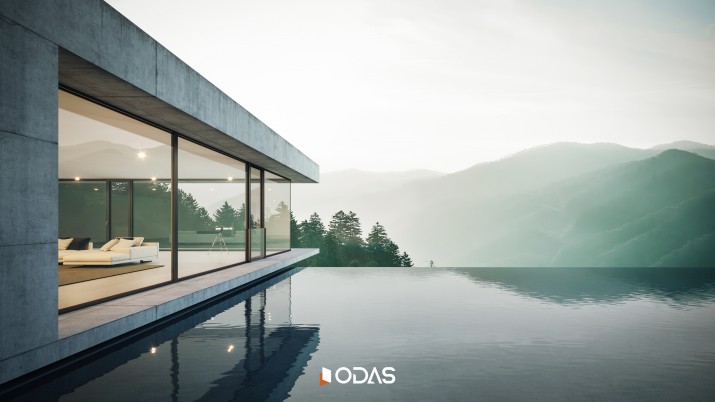 大學(xué)教授的1100㎡山景養(yǎng)老別墅，觀景落地窗豪橫、爽爆了！